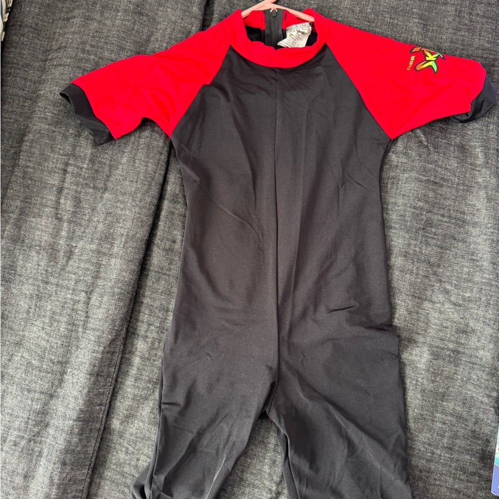 Youth Red and Black Rashguard